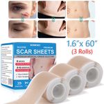 DERMFREE Silicone Scar Removal Sheet MEDICAL GRADE Tape Patch Treatment 1.6"x60"