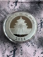 2014 China Panda 10 Yuan Silver 1 oz Coin In Capsule Mint Condition In Capsule