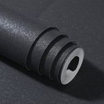 9.5M Concrete Effect Plain Black Wallpaper Livingroom Industrial Wall Paper Room