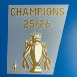 2025-26 Arsenal League Champions Player Size Nameset Number Number Print Set