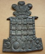 Westminster Insurance Office Lead Fire Insurance Mark Sign Plaque Reproduction