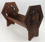 WWI & WWII H.M.S WARSPITE TEAK BOOK TROUGH / STAND JUTLAND - D-DAY