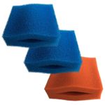 Oase Biotec 5/10/30 2 x Coarse and 1 x Fine Red Foam Sponge Filter Set for Pond