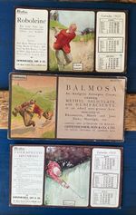 ANTIQUE Oppenheimer Pharmacy Advertising 1923 Calendar Golfing BLOTTERS