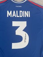 Paolo Maldini Hand Signed Italy shirt with COA and Gift Box