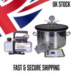 18L Forge Vacuum Chamber & 4.5 cfm Pump - Degassing Tool  - Free 1m PTFE