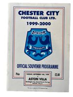 99/00 Chester City v. Aston Villa - Worthington Cup 2nd Round. Only One On EBay.