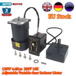 〖UK〗120W AC Gear Reducer Motor Speed Adjustable Variable 4.4N.m 10K 220V CW/CCW