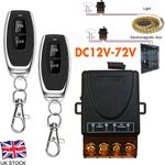 433MHz Wireless Remote Control Switch DC 12V 24V 48V 72V 30A 1CH Relay Receiver