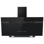 electriQ 90cm Super Silent Angled Cooker Hood – Black, A++ Energy Rated