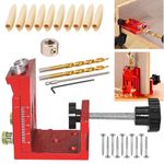 Pocket Screw Jig Kit Aluminium Angle Hole Locator DIY Cabinet Woodworking Tool