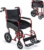 Open box Lightweight Aluminium Transit Folding Travel Wheelchair  9kg Weight