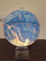 Vintage illuminated/lighting globe of constellations/celestial stars/astronomy