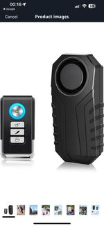 Wireless Bike Alarm 113dB Anti-Theft Vibration with Remote Control Waterproof