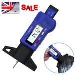 1X Digital Tyre Depth Gauge Tread Checker Car Motorbike Tester Brake Shoe Pad