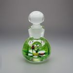 William Manson Paperweight Inkwell Lampwork Ladybird Flower Unique