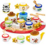 Disney Toy Story Wooden Tea Set for Kids Pretend Play Tea Party Set 14 Piece 3+