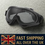 Tactical Airsoft Hunting Metal Mesh Lens Goggle Sports Safety Eyewear Glasses