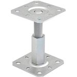 Fence Post Support Adjustable 100-150mm Repair Bracket Metal Bolt Down Heavy