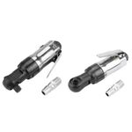 Air Power Pneumatic Ratchet Wrench Tool for Bolts and Nuts 1/4 3/8In Square