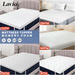 Lavio Mattress Topper Memory Foam Cooling Gel Bamboo Charcoal 5cm 7cm 8cm 10cm