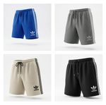BRAND NEW MEN'S ADIDAS  COTTON SUMMER SWEAT SHORTS FOR GYM RUNNING SWIM
