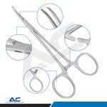 Azatek Mosquito Forceps Locking Straight Curved Pliers Hemostat Artery 125mm CE