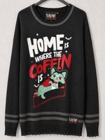 VLAD Vampurr Coffin Knit Sweater Black Gothic Jumper XXL New With Tags