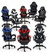 Gaming Chair Massage Computer Chair with Footrest and Lumbar Swivel PC Chairs