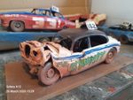 Banger Racing Legends,  #152 James Dillon, Mr Grumpy, Mk2 Jaguar 1/25 Replica