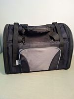Zoofari Pet Carrier For Cats Or Small Dogs Black Polyester Well Ventalated VGC!