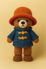 KNITTING PATTERN ONLY - Padd London Bear inspired 13 cms tall Pattern Printed