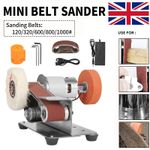 Mini Electric Belt Sander Knife Sharpener Grinder Machine F Metal Polishing Tool