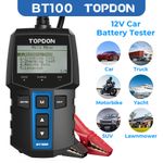 TOPDON 12V Car Battery Tester Load Analyzer Cranking Charging Diagnostic Tool UK
