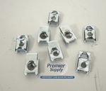 8 x LAND ROVER DEFENDER 98 to 16 BULKHEAD DOOR HINGE M8 CAPTIVE J NUTS BYH500100