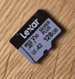 Lexar Professional Silver Plus 128GB MicroSDXC Memory Card V30 A2 U3