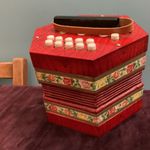 Vintage German Scholer model 502 concertina.