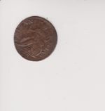 1773 George III Evasion/Non Regal Farthing, thin flan & off centre.RARE ZZ397