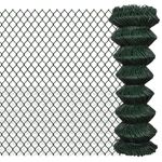 Chain Link Fence Outdoor Fencing Mesh Barrier Patio Fence Panel Steel vidaXL
