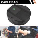 Heavy Duty EV Charger Hose Storage Bag Electric Car Jumper Cable Organiser Case