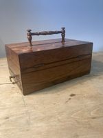 Beautiful William 1V Antique Rosewood Stationary Box / Travellers Writing Box