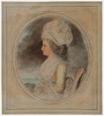 After John Downman (1750-1824) - Graphite Drawing, Portrait of a Lady
