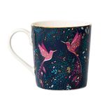 Sara Miller India Collection Mug Hummingbird Paradise Midnight Blue