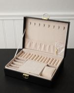 Ladies Women’s Jewellery Box Storage with Key Lock Secure Storage Organiser Gift