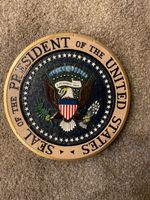 Rare Find Collectors United States  Seal of The President wood Podium Plaque 