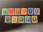 GB  1934 KGV   Photogravure   1/2d - 1s  11 values    SG 439/49    MNH