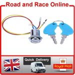 Metal 2 Wire Motorcycle Ignition Switch With 2 Keys Universal Fitting On / Off