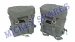 Military Pannier Canvas Bags Pair For Royal Enfield Classic 350/500cc