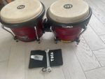 Roland Meinl Professional Series Bongo set Red Wine colour real wood