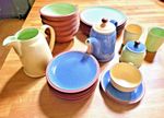 DENBY JUICE TABLEWARE - APPLE, BLUE, LEMON - AVAILABLE INDIVIDUALLY - VGC